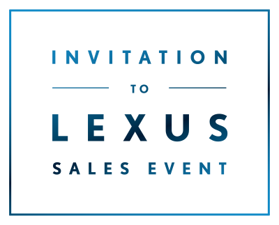 Invitation to Lexus Sales Event